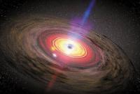 Een accretieschijf rondom een zwart gat