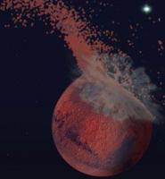 Is Mars geraakt door een mega-impact?