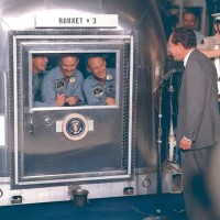 Apollo11-bemanning in quarantaine