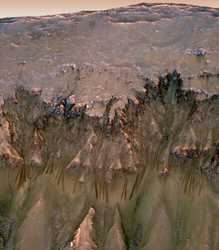 Mars Crater Gullies