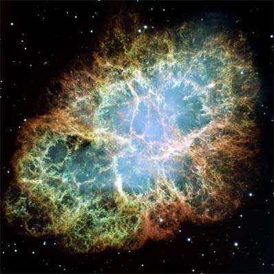 Krabnevel M1, overblijfsel van de supernova van 1054