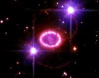 Hubblefoto van SN 1987A