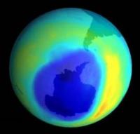 het gat in de ozonlaag boven de Zuidpool