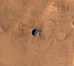 De krater H20 zónder Beagle 2