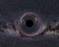 Impressie van een zwart gat