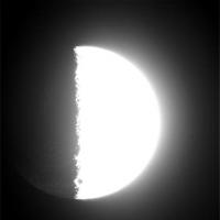 Overbelichtte opname van Dione