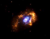 combi van chandra en Hubble foto's van Eta Carina