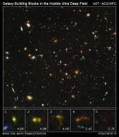 Sterrenstelsel-bouwstenen in de Hubble Ultra Deep Field