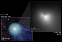 Hubble brengt de kern van komeet 17P/Holmes in beeld