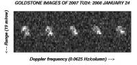 Beelden van de planetoïde 2007 TU24
