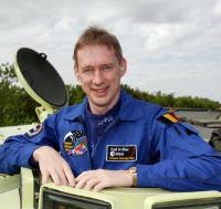 De Belgische astronaut Frank de Winne, die mei 2009 naar de ISS gaat
