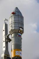 De GIOVE-B bovenop de Soyuz draagraket