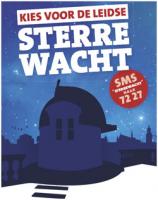 Actieposter voor de Sterrewacht Leiden tijdens de BankGiro Loterij Restauratie