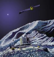 Philae en Rosetta bij komeet 67P/Churyumov-Gerasimenko