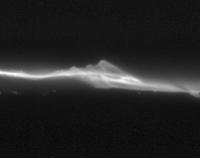 Waargenomen jet in de F-ring van Saturnus
