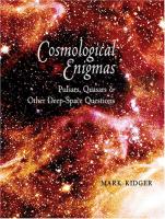 Kaft van Cosmological Enigmas van Mark Ridger