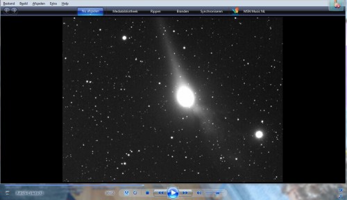 Komeet Lulin op video