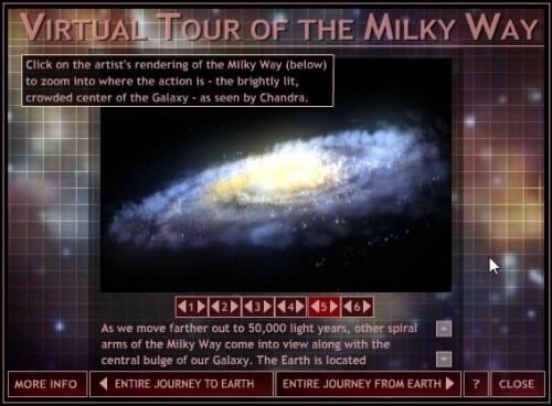 De virtuele toer door de Melkweg