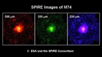 M74 door Herschel's SPIRE