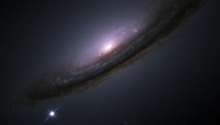 Een type Ia supernovae (linksonder)