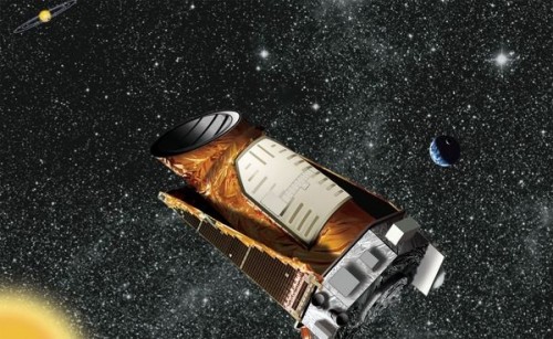 Impressie van de Kepler ruimtetelescoop