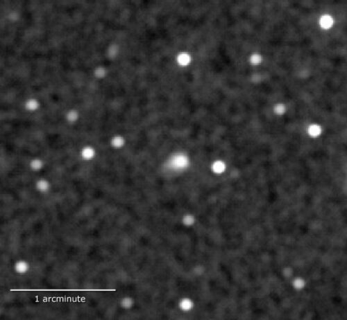Komeet ISON op 30 januari, gefotografeerd met de UVOT van Swift.