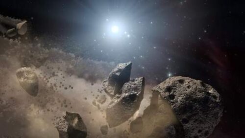 exploded asteroid