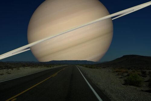 Saturnus als maan
