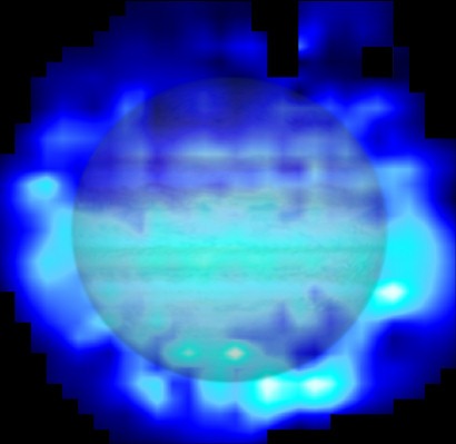 Stratoferische verspreiding water Jupiter