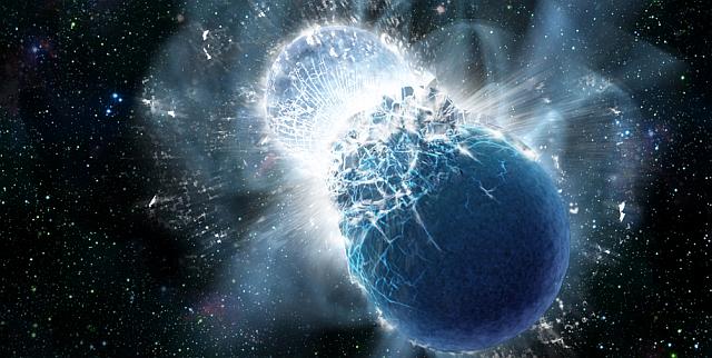 Het lijkt er steeds meer op dat magnetars kunnen ontstaan door botsende neutronensterren