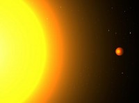 Impressie van Kepler 78b en z'n ster