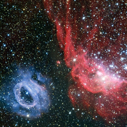 NGC 2014 NGC 2020 groot