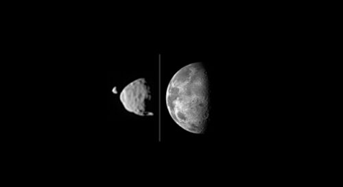 Phobos Deimos Luna vergelijking