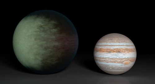 Kepler-7b en Jupiter