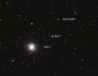 M13 en NGC 6207