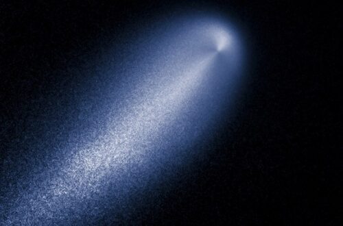 disintegrating comet