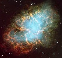 De Krabnevel, overblijfsel van de supernova die in 1054 in de Melkweg verscheen