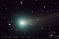 De komeet Komeet Lovejoy, momenteel te bewonderen aan de hemel