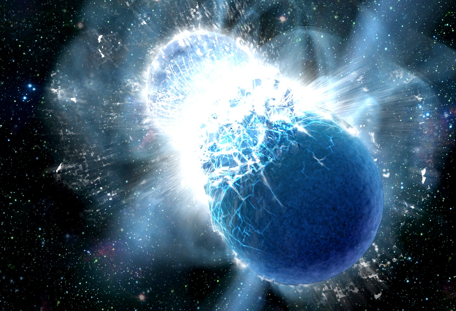 Mogelijk duurde het één seconde voordat de neutronensterren van GW170817 een zwart gat vormden
