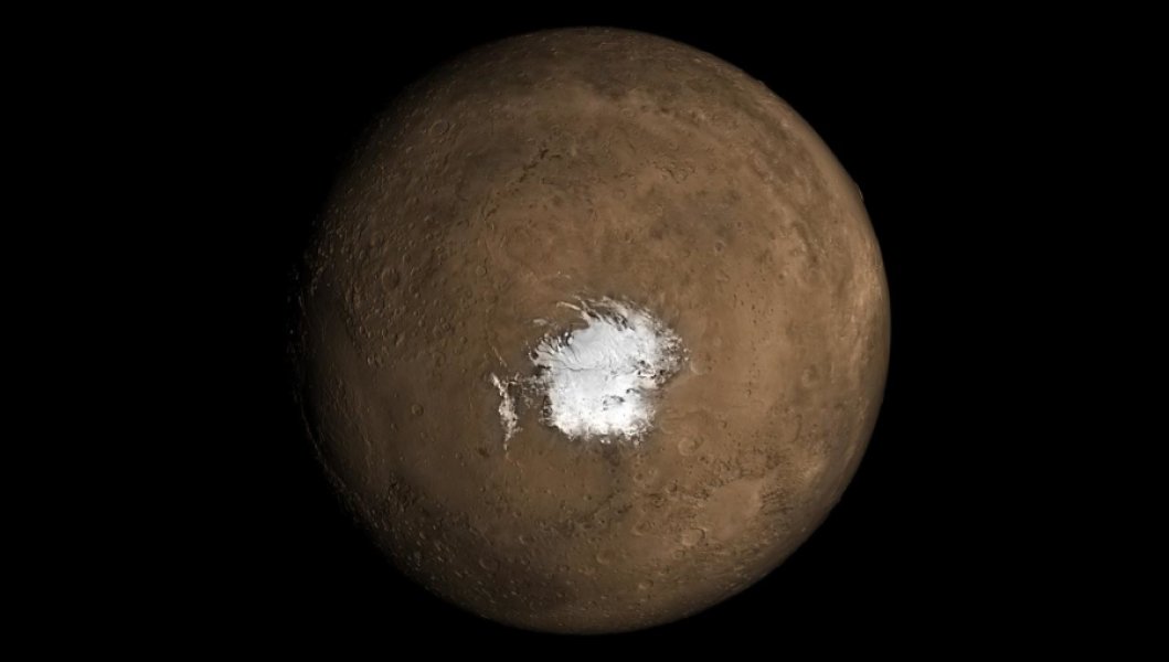 Is er nou wel of geen vloeibaar water onder de zuidpool van Mars?