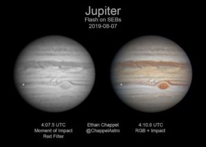 Mogelijk grote Jupiter impact gedetecteerd vanaf de grond