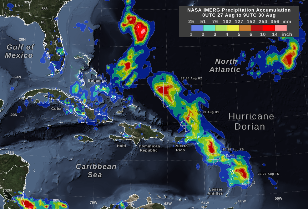NASA maakt zich klaar voor komst van orkaan Dorian