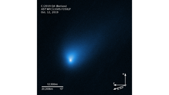 Hubble heeft de tweede interstellaire komeet 2I/Borisov gefotografeerd