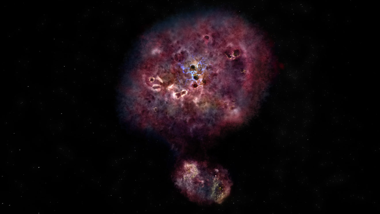 Zeer ver verwijderd stoffig stervormingsstelsel ontdekt door ALMA