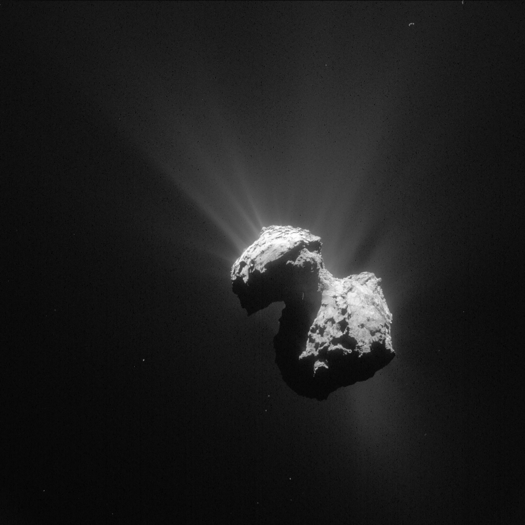 Onverwacht ultraviolet 'poollicht' rondom Rosetta's komeet 67P waargenomen