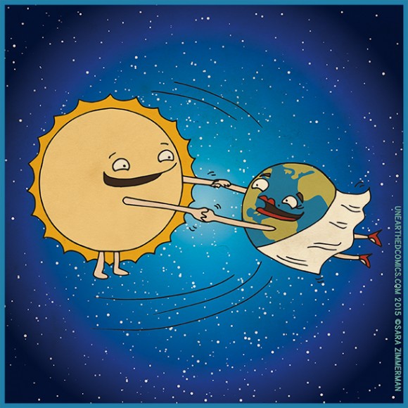 De aarde staat nu het dichtst bij de zon - iedereen een gelukkig perihelium!