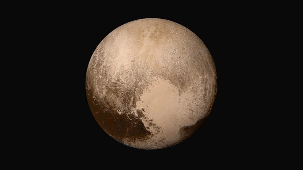 Wind blaast over Pluto door diens ijzige hart