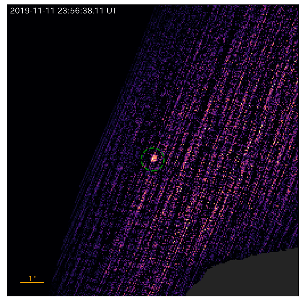 Je verwacht 't niet: planetoïdenverkenner OSIRIS-REx die de uitbarsting van een zwart gat waarneemt