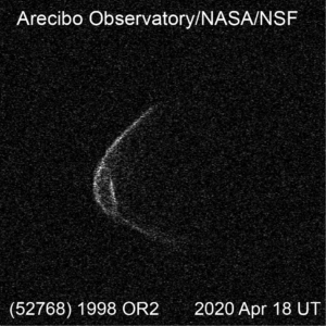 Terugblik op scheervlucht asteroïde (52768) 1998OR2 met twee video's