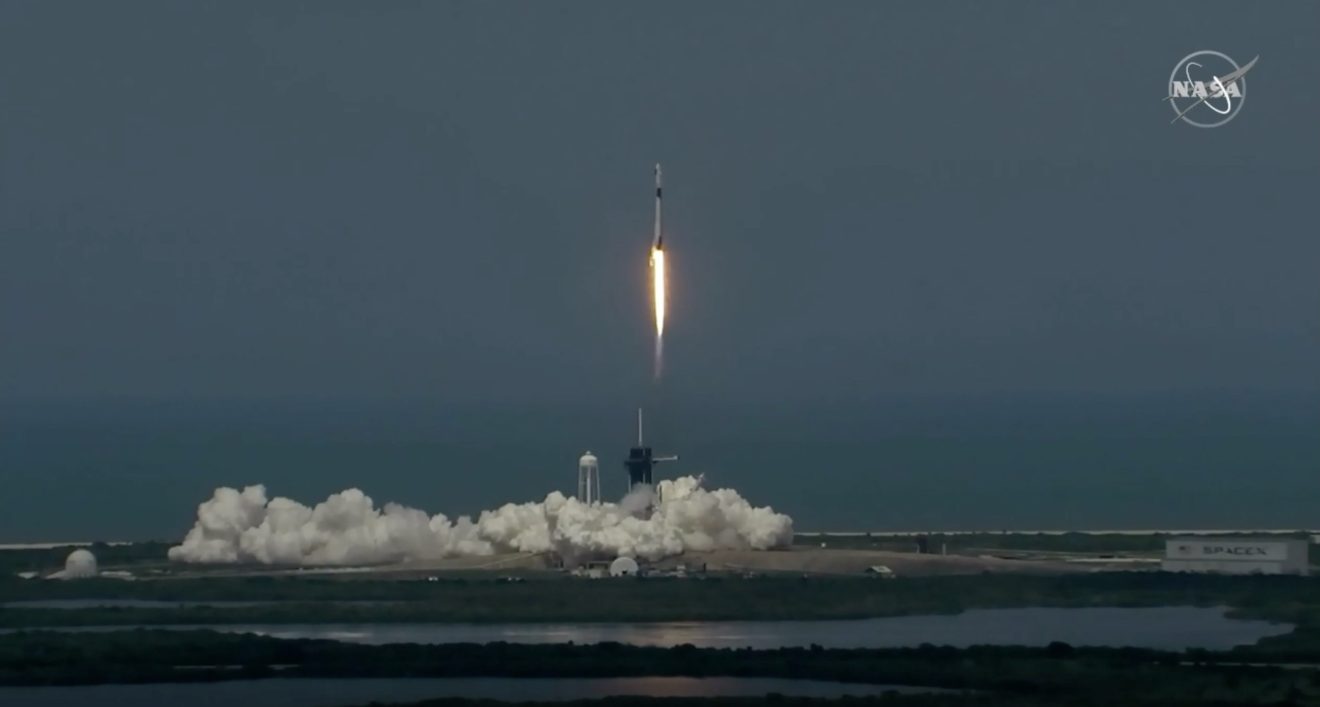 De Crew Dragon is gelanceerd voor SpaceX Demonstration Mission 2